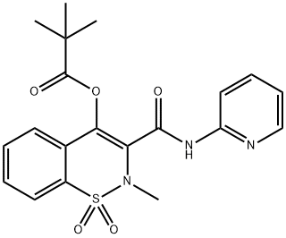 ピロキシカムピバラート 化学構造式