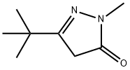 3-tert-ブチル-1-メチル-2-ピラゾリン-5-オン 化学構造式