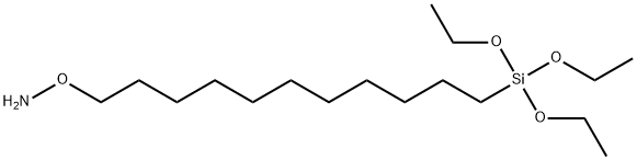 O-[11-(トリエトキシシリル)ウンデシル]ヒドロキシルアミン 化学構造式