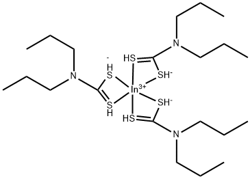 INDIUM DIISOPROPYLDITHIOCARBAMATE,87052-01-5,结构式