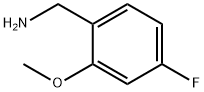 4-氟-2-甲氧苄胺 结构式