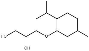 3-(メンチルオキシ)プロパン-1,2-ジオール 化学構造式