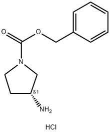 (R)-1-Cbz-3-氨基吡咯烷盐酸盐 结构式