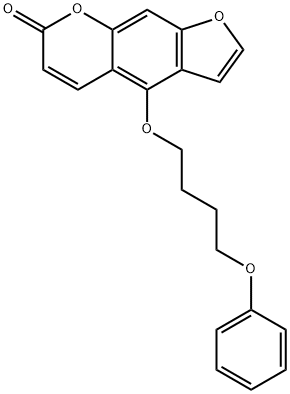 4-(4-苯氧基丁氧基)-7H-呋喃并[3,2-G][1]苯并吡喃-7-酮,870653-45-5,结构式