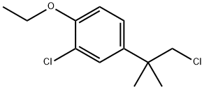 2-Chloro-4-(2-chloro-1,1-dimethylethyl)-1-ethoxybenzene, 87067-16-1, 结构式