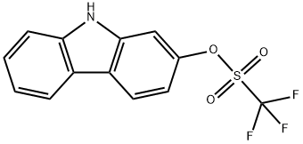 9H-咔唑-2-基三氟甲磺酸酯, 870703-52-9, 结构式