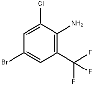 4-BROMO-2-CHLORO-6-(TRIFLUOROMETHYL)ANI& Structure