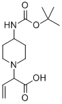 2-[4-N-(叔丁氧羰基)氨基哌啶-1-基]-3-丁烯酸, 870703-76-7, 结构式