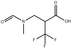 3-(N-甲酰基-N-甲氨基)-2-(三氟甲基)丙酸, 870703-89-2, 结构式
