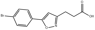 5-(4-溴苯基)异噁唑-3-丙酸 结构式
