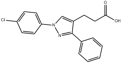 1-(4-CHLOROPHENYL)-3-PHENYLPYRAZOLE-4-P& Struktur