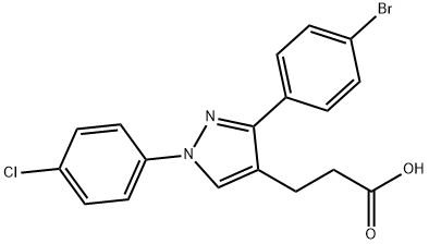 3-(4-BROMOPHENYL)-1-(4-CHLOROPHENYL)PYR& Structure