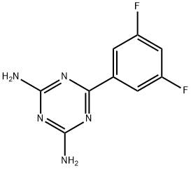 2,4-DIAMINO-6-(3,5-DIFLUOROPHENYL)-1,3,5-TRIAZINE Structure