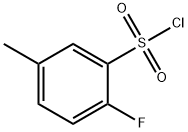 2-フルオロ-5-メチルベンゼンスルホニルクロリド 化学構造式