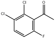 1-(2,3-ジクロロ-6-フルオロフェニル)エタノン 化学構造式