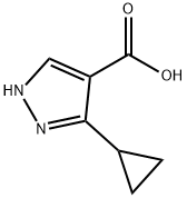 3-CYCLOPROPYLPYRAZOLE-4-CARBOXYLIC ACID Structure