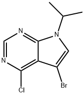 5-Bromo-4-chloro-7-isopropyl-7H-pyrrolo[2,3-d]pyrimidine Struktur
