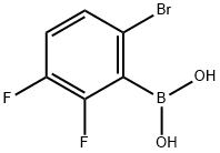 2-BROMO-5,6-DIFLUOROPHENYLBORONIC ACID 化学構造式