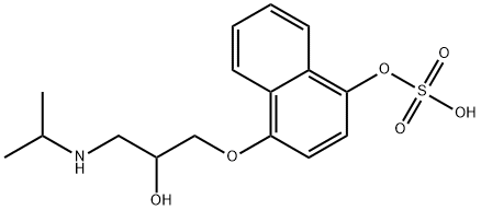 (+/-)-4Hydroxy Propranolol Sulfate Structure