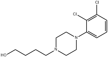 4-(2,3-ジクロロフェニル)-1-ピペラジンブタノール 化学構造式