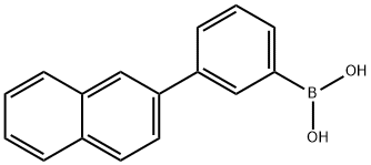 3-(2-ナフチル)フェニルボロン酸 化学構造式