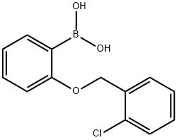 2-(2'-Chlorobenzyloxy)phenylboronic acid Structure