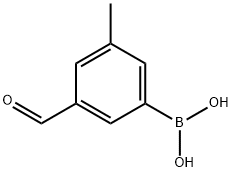 3-FORMYL-5-METHYLPHENYLBORONIC ACID Structure