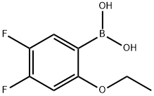 4,5-二氟-2-乙氧基苯基硼酸, 870778-87-3, 结构式