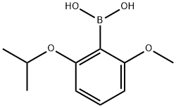 2-异丙氧基-6-甲氧基苯基硼酸,870778-88-4,结构式