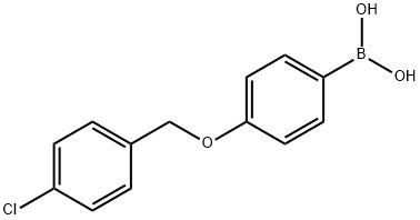 4-(4'-氯苄氧基)苯基硼酸,870778-91-9,结构式