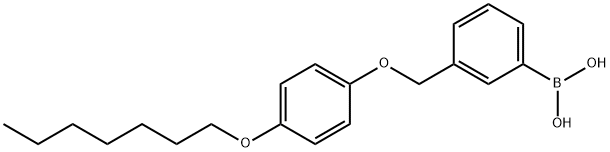 3-(4'-HEPTYLOXYPHENOXYMETHYL)PHENYLBORO& Structure