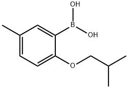 2-ISOBUTOXY-5-METHYLPHENYLBORONIC ACID Struktur