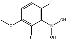 2.6-二氟-3-甲氧基苯硼酸, 870779-02-5, 结构式