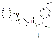 4-[1-hydroxy-2-[1-(2-methylbenzo[1,3]dioxol-2-yl)propan-2-ylamino]prop yl]phenol hydrochloride Structure