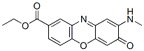 2-(Methylamino)-3-oxo-3H-phenoxazine-8-carboxylic acid ethyl ester Struktur
