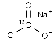 炭酸水素ナトリウム(1-13C) 化学構造式