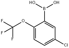 [5-氯-2-(三氟甲氧基)苯基]硼酸 结构式