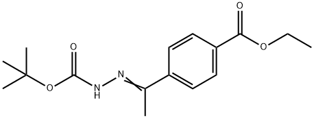 (Z)-2-(1-(4-(甲氧基羰基)苯基)亚乙基)肼甲酸叔丁酯, 870822-87-0, 结构式