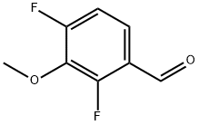 2,4-ジフルオロ-3-メトキシベンズアルデヒド 化学構造式