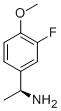 (1S)-(3-氟-4-甲氧基苯基)乙胺, 870849-66-4, 结构式