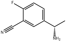 5-((1S)-Aminoethyl)-2-fluorobenzonitrile Struktur