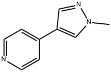 Pyridine, 4-(1-methyl-1H-pyrazol-4-yl)- Structure