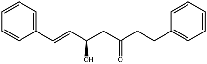 5-ヒドロキシ-1,7-ジフェニル-6-ヘプテン-3-オン 化学構造式
