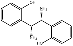 (R,R)-1,2-双(2-羟基苯基)亚乙基二胺, 870991-70-1, 结构式