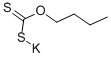 ブチルキサントゲン酸カリウム 化学構造式