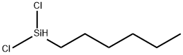 ヘキシルジクロロシラン 化学構造式