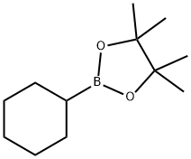 2-シクロヘキシル-4,4,5,5-テトラメチル-1,3,2-ジオキサボロラン 化学構造式