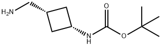N-[顺式-3-(氨基甲基)环丁基]氨基甲酸叔丁酯,871014-28-7,结构式