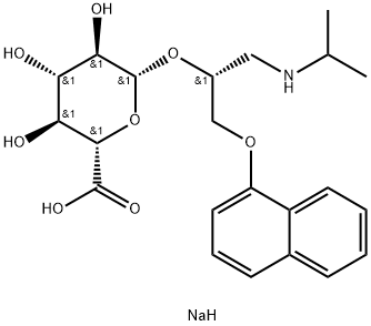(R)-Propranolol β-D-Glucuronide Sodium Salt, 87102-70-3, 结构式