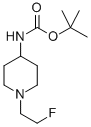 N-(2'-FLUORO)ETHYL-4-TERT-BUTOXYCARBONYLAMINOPIPERIDINE Struktur
